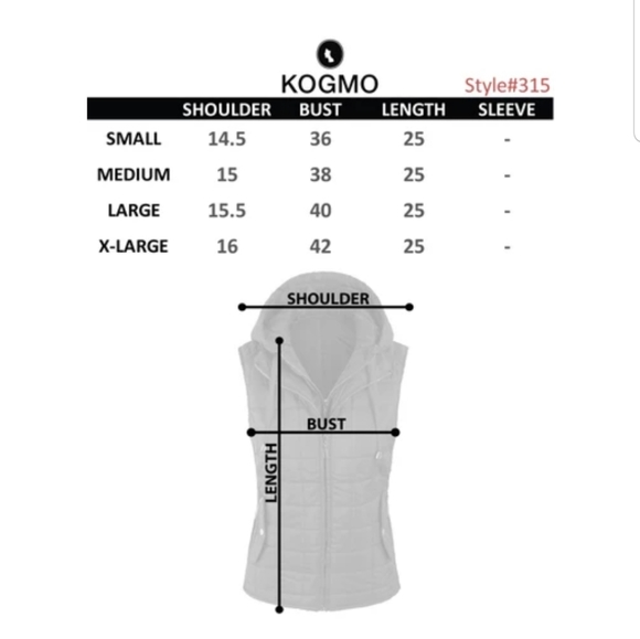 Kogmo Puffy Vest with Detachable Hood Size… - Picture 8 of 8